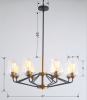 Modern American hanging chandelier -8 bulbs -E26 lamp holder