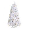 6ft 845 Branches Hanging Tree Structure PVC Material White Round Head 300 Lights Cool Color 8 Modes With Remote Control Christmas Tree