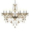 8 Lights K9 Crystal Chandelier With Chains Elegant Crystal Ceiling Lamp Home Decor