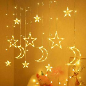 LED Fairy String Window Curtain Lights Star Christmas Xmas Party Home Indoor Random Style