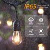 48FT Outdoor String Light Waterproof Patio String Lights Bulbs Commercial Yard Lights Garden Ambience