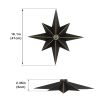 16 inch Flush Mount Ceiling Light;  Industrial Black Metal Star Ceiling Lights