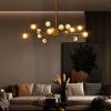 Modern American chandelier golden iron -15 bulb