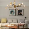 Modern American chandelier golden iron -12 bulb