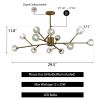 Modern American chandelier golden iron -12 bulb