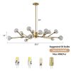 Modern American chandelier golden iron -15 bulb