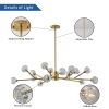 Modern American chandelier golden iron -15 bulb