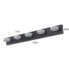 LED Modern Black 5-Light Vanity Lights Fixtures Over Mirror Bath Wall Lighting