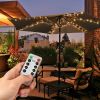 Solar patio umbrella light Warm light