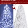 6ft 845 Branches Hanging Tree Structure PVC Material White Round Head 300 Lights Cool Color 8 Modes With Remote Control Christmas Tree