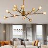 Modern American chandelier golden iron -12 bulb