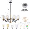 Modern American hanging chandelier -8 bulbs -E26 lamp holder