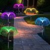 Solar Jellyfish Lights; Color Gradient Waterproof Solar Jellyfish Light Courtyard Garden; Various Festivals; Christmas And New Year's Day Decorations;