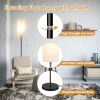 74.8in Tall Floor Lamp with Shade 3200K Warm Yellow Light Modern Standing Lamp Decorative Lamp with Foot Switch