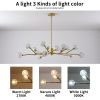 Modern American chandelier golden iron -15 bulb