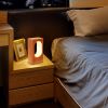 1pc LONRISWAY LED Wood Desk Lamp - Dimmable Night Light for Bedroom and Home Decor - Unique Gift Idea