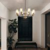 Modern American hanging chandelier -8 bulbs -E26 lamp holder