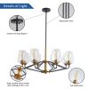 Modern American hanging chandelier -8 bulbs -E26 lamp holder