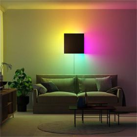 Bedroom Bedside Wall Light LED Color Decorative (size: Black-RGB-EU)