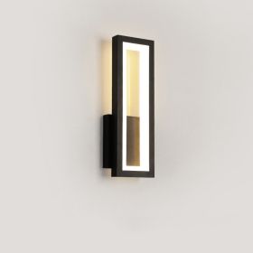 Personality Corridor Wall Light Modern Simple Living Room Background (Option: Black S-Neutral light)