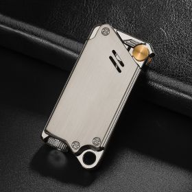 Electroplated Laser Sculpted Windproof Lighter (Option: Black drawing)