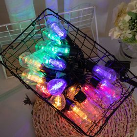 Solar Water Drop Bulb Lantern Outdoor Garden  Wedding Decoration Lights (Option: Color-Solar energy-10PCS)