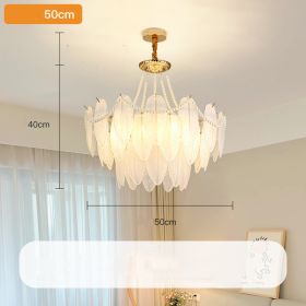 French Cream Wind Pendant Light Luxury (Option: AB-50cm three layer)