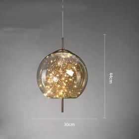 Creative Bedside Restaurant Small Chandelier (Option: Amber-B)