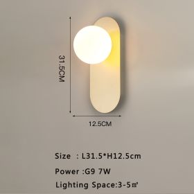 Modern Minimalist Hotel Living Room Background Wall Light (Option: 6736Copper Natural-Warm light)