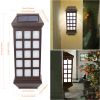 2pcs Extended Solar Light Outdoor Wall Light; Courtyard Garden Villa Ground Light; Waterproof Wall Fence Stair Light Decorative Wall Light