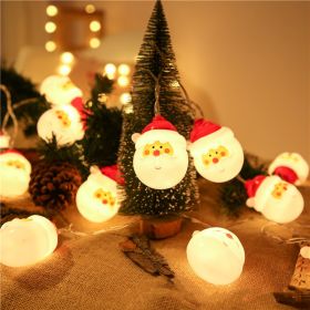 Led Christmas Holiday Decorative Lights Santa Claus Snowman Lights String Plug-In Type Lights (Pattern: santa claus, size: 10M60L)