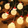 Led Christmas Holiday Decorative Lights Santa Claus Snowman Lights String Plug-In Type Lights