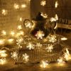 Led Christmas Holiday Decorative Lights Santa Claus Snowman Lights String Plug-In Type Lights