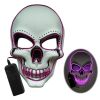 Halloween skull LED light-emitting mask Cold light atmosphere stage performance props New Year's party carnival masks