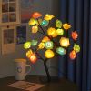 Best-selling Detachable Plastic Base USB Switch LED Simulation Rose Tree Lamp Home Decoration Night Light