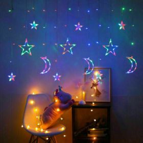 LED Fairy String Window Curtain Lights Star Christmas Xmas Party Home Indoor (Type: Type three)