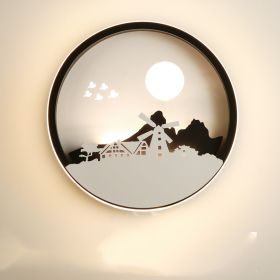 Modern Simple Bedroom Bedside Wall Lamp (Option: Idyllic life-Monochromatic warm light)