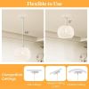 Adjustable Hanging Rope Farmhouse Rattan Pendant Lights Cage