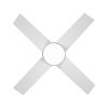 44 In Intergrated LED Ceiling Fan with Black /White  ABS Blade