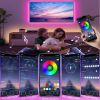 5050 RGB Led Strip Lights Music Sync Color Changing ; Smart Application Remote Control; Led Strip Lights For Bedroom Room Home Decorative Party Festiv