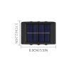 Waterproof Solar Wall Light - 6 LED Outdoor Decorative Lights for Courtyard; Street; Landscape; Garden